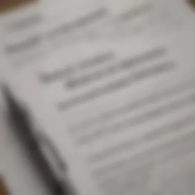 Close-up of travel insurance documents with a pen