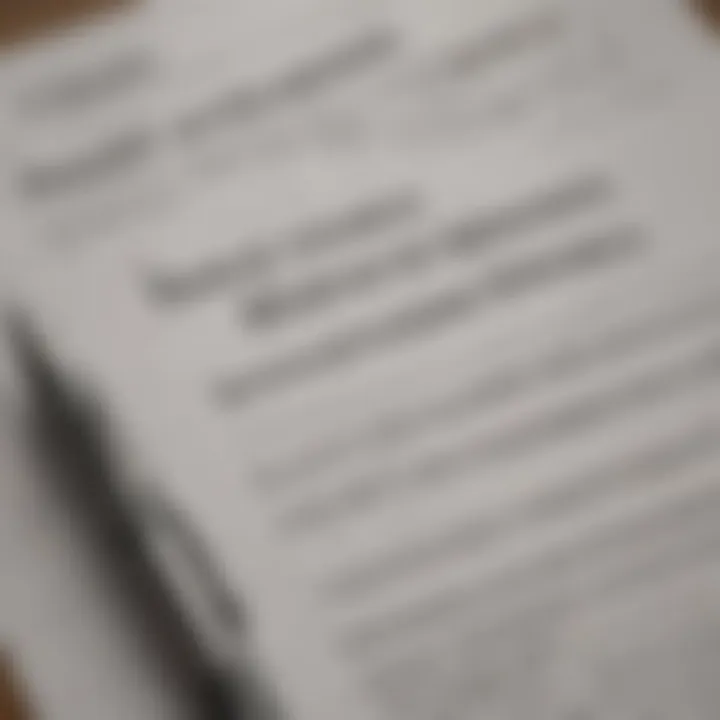 Close-up of travel insurance documents with a pen