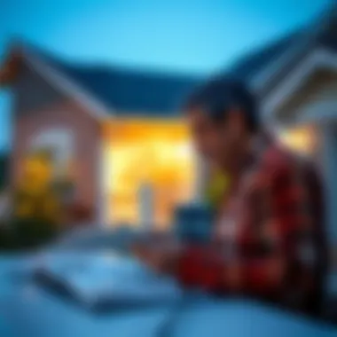 Homeowner assessing protection plan options