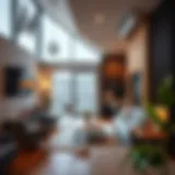 Affordable home security alarm system in a modern living room