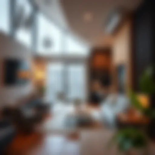 Affordable home security alarm system in a modern living room