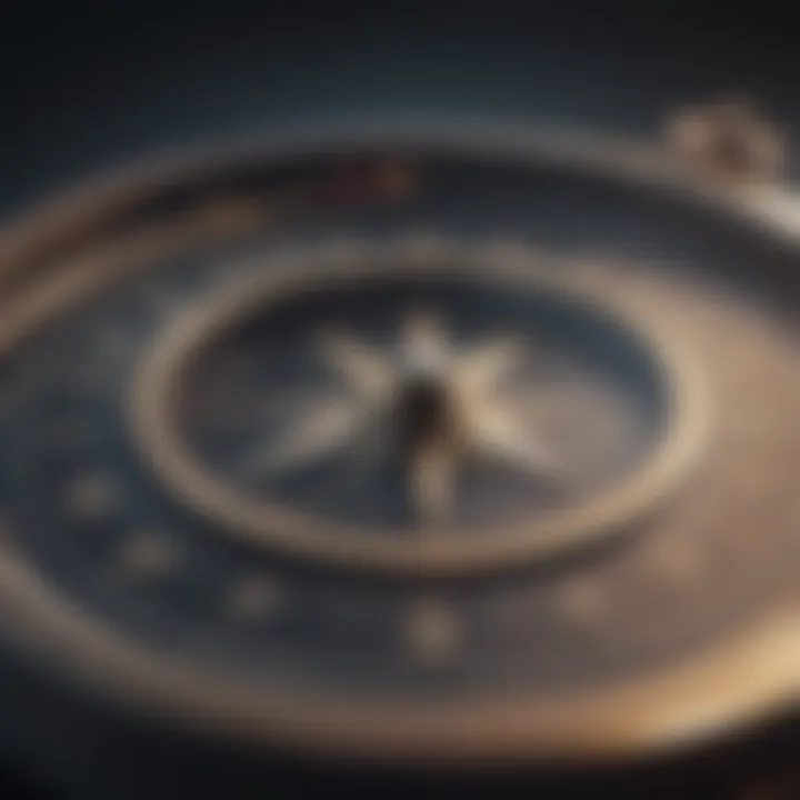 A compass indicating direction, representing informed decision-making