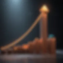 A graph illustrating fluctuating interest rates over time