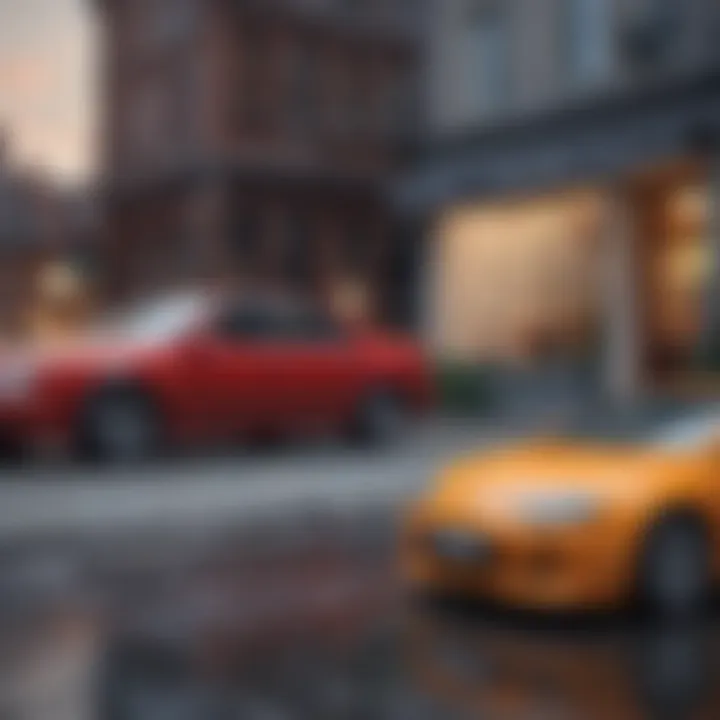 A chart comparing benefits of auto versus property insurance