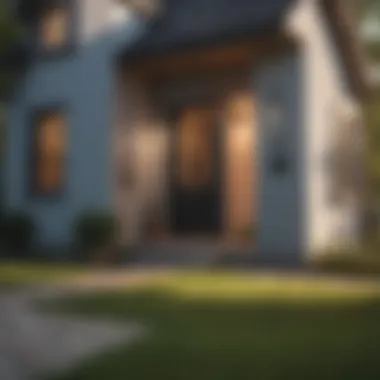 Secured Home with Effective Measures A well-secured home showcasing effective security measures.