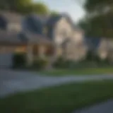 A serene suburban neighborhood in New York showcasing various home styles