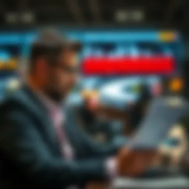 Reviewing Travel Reimbursement Details Business person reviewing travel reimbursement forms