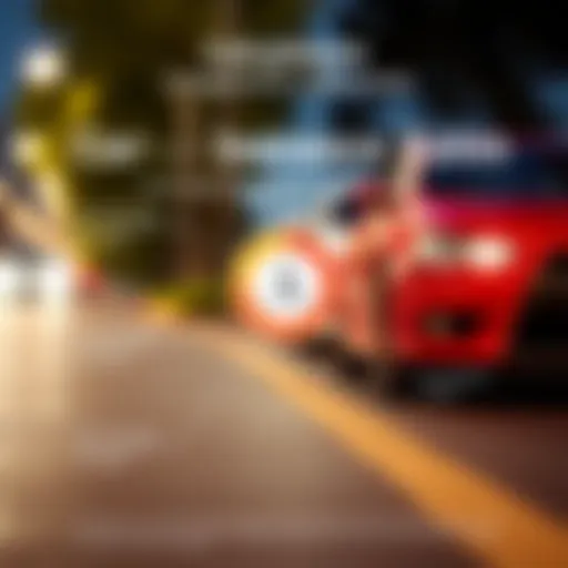 An infographic illustrating the components affecting car insurance rates