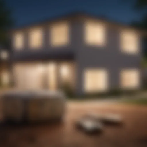 Visual representation of down payment percentage