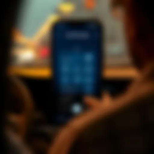 User interface of the Care Driver App showcasing features