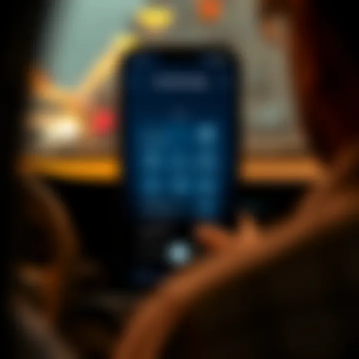 Innovative User Interface of Care Driver App User interface of the Care Driver App showcasing features