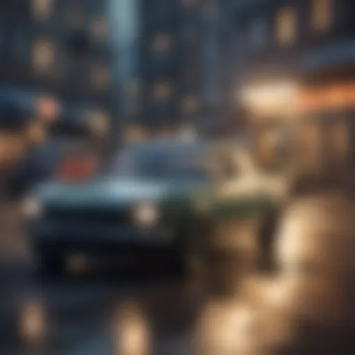 Conceptual representation of affordable car insurance