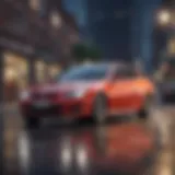 Conceptual illustration of comprehensive auto insurance