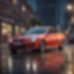 Conceptual illustration of comprehensive auto insurance