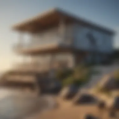 Beach House by the Ocean A picturesque beach house overlooking the ocean