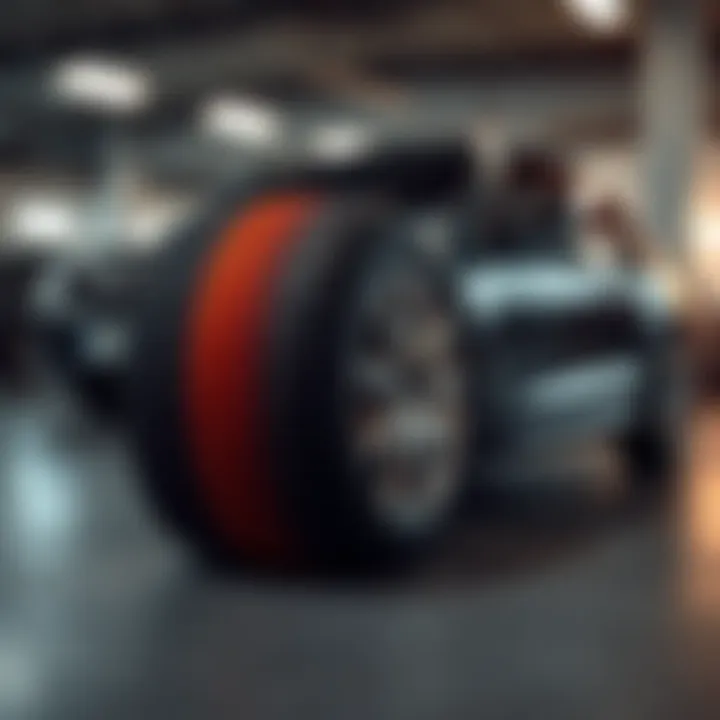 Vehicle Dynamics and Tire Condition Visual representation of vehicle dynamics with different tire conditions