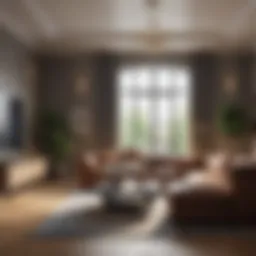 Elegant living room setting
