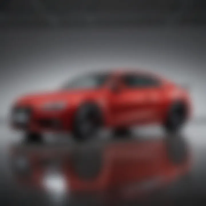 A side-by-side comparison of vehicle types and insurance rates based on color