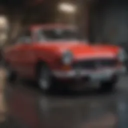 Close-up view of a car valuation report