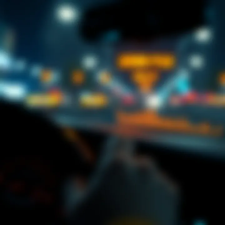 A dashboard displaying driving statistics.
