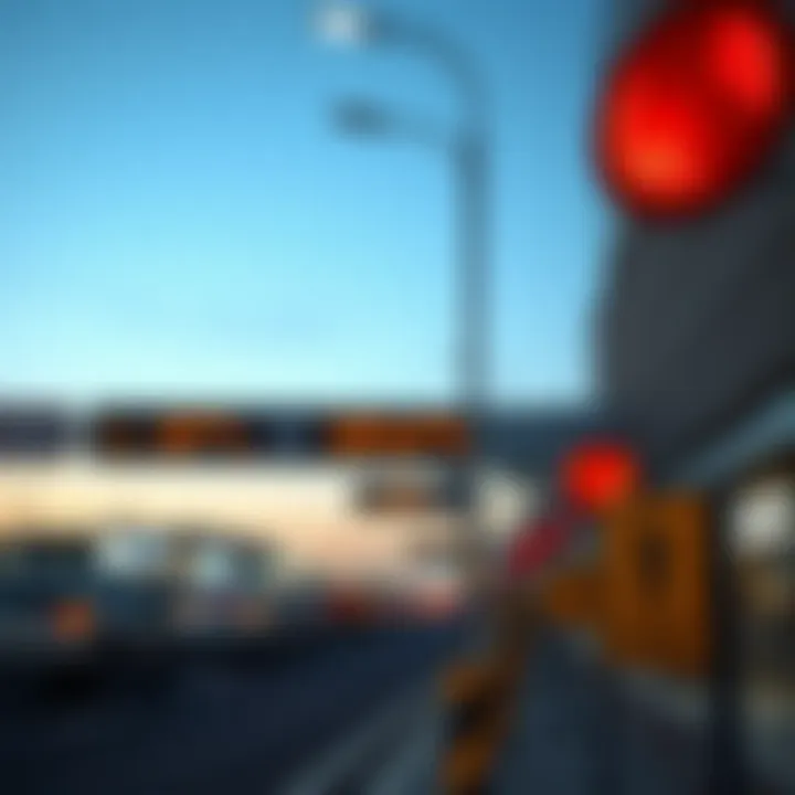 Visual representation of traffic regulations signage.