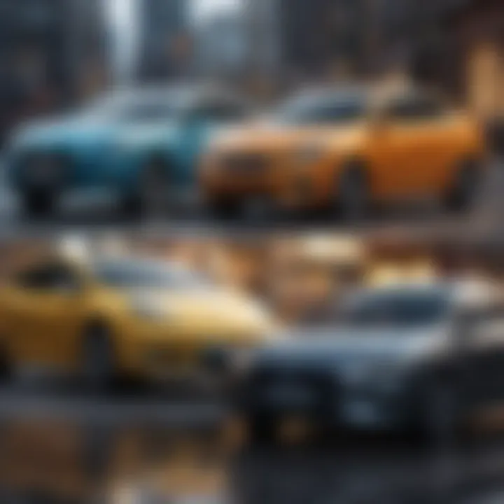 A comparison chart of various car insurance providers.