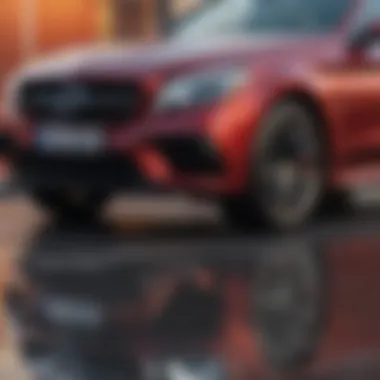 Before and after comparison of car scratch removal