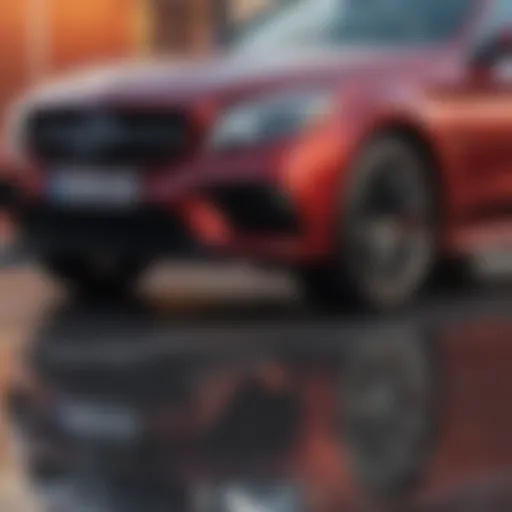 Before and after comparison of car scratch removal