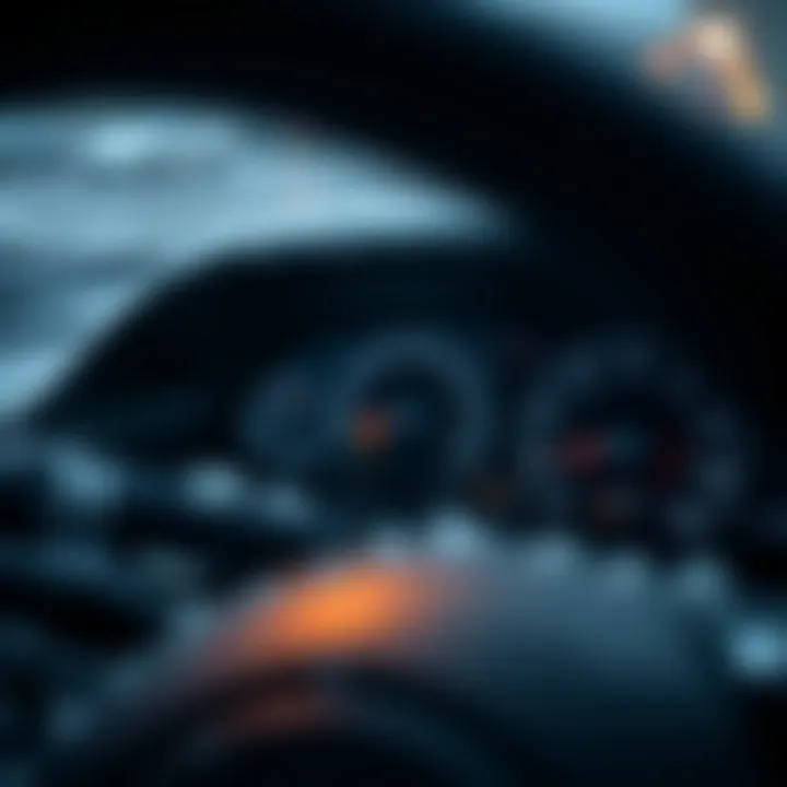 Safety Features for Winter Driving Dashboard showing advanced safety features