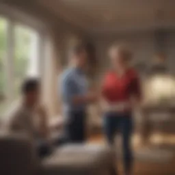 A homeowner discussing insurance options with an agent