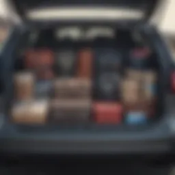 A well-organized car trunk ready for a road trip