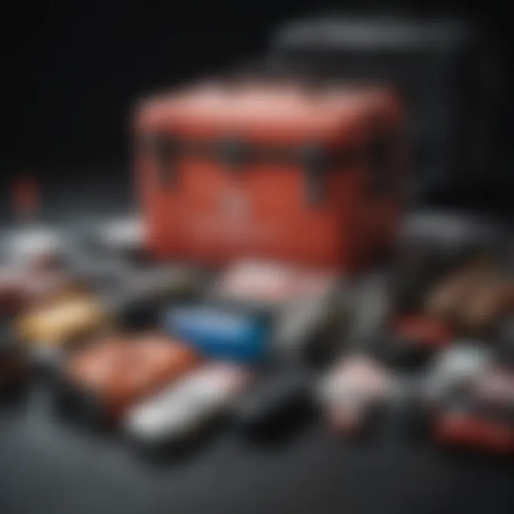 An emergency kit stocked with essential supplies