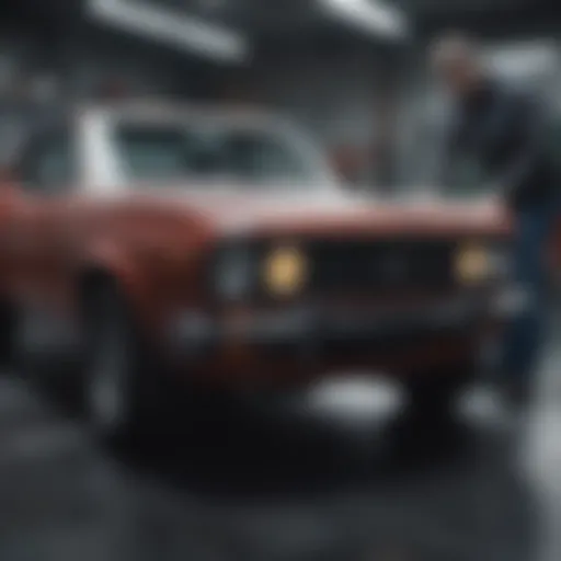 Under the hood inspection for car evaluation