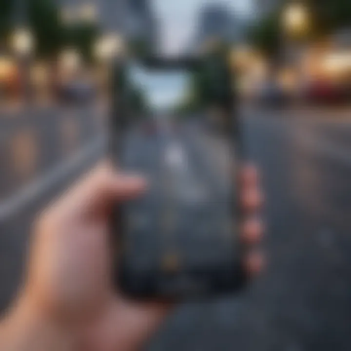 Illustration of a smartphone app for vehicle monitoring