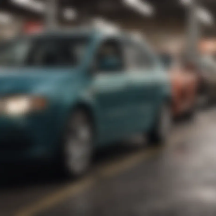 Graph illustrating market trends in second-hand car prices