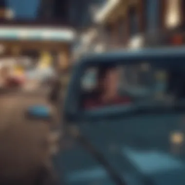 A confident rideshare driver on the road