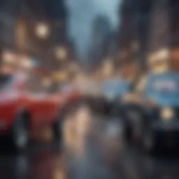 Illustration showing a variety of car insurance policies