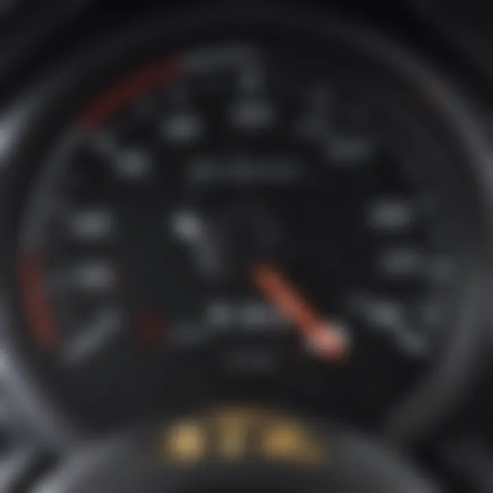 A close-up of a car's odometer reading
