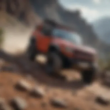 Rugged Terrain for Off-Road Riding A rugged terrain ideal for off-road four wheeler adventures