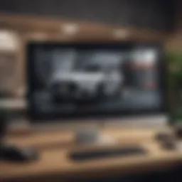 A computer screen displaying an online car dealership website