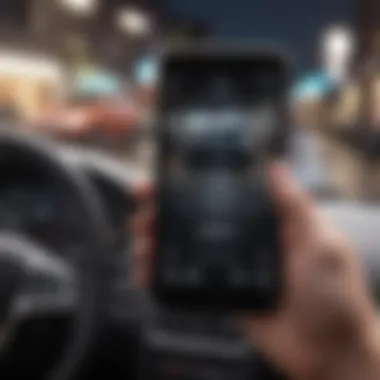 Smartphone displaying car buying app interface