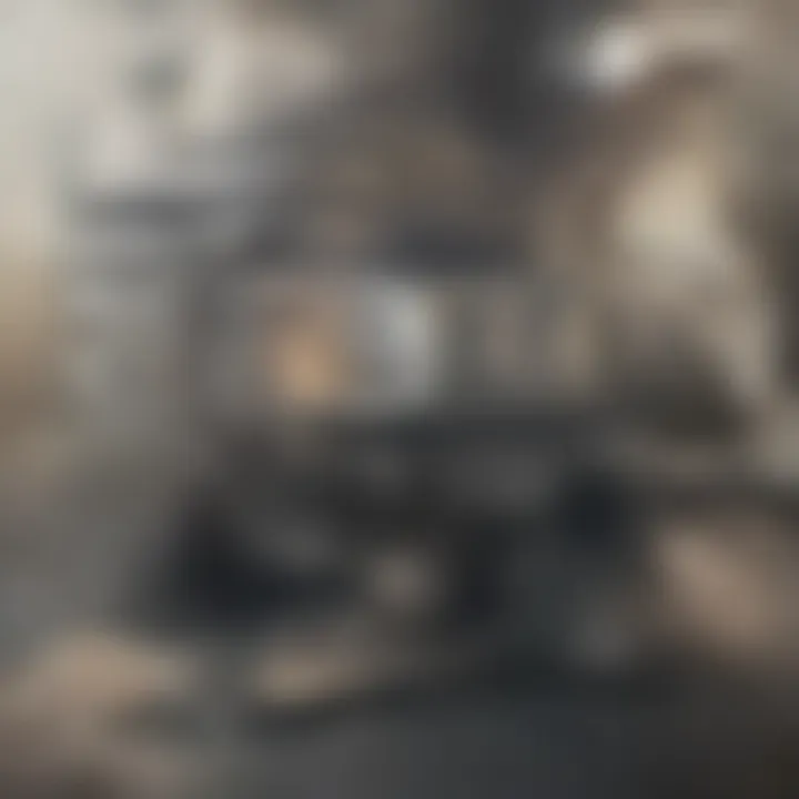 A detailed view of a salvage ATV showcasing its unique features.