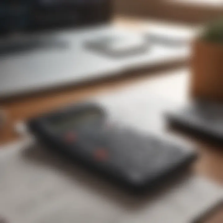 A calculator amidst financial documents