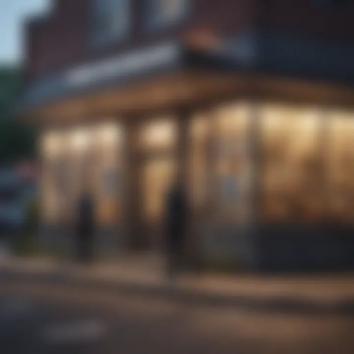 Local insurance office exterior