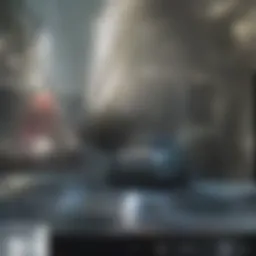 Sleek luxury car parked in an urban setting