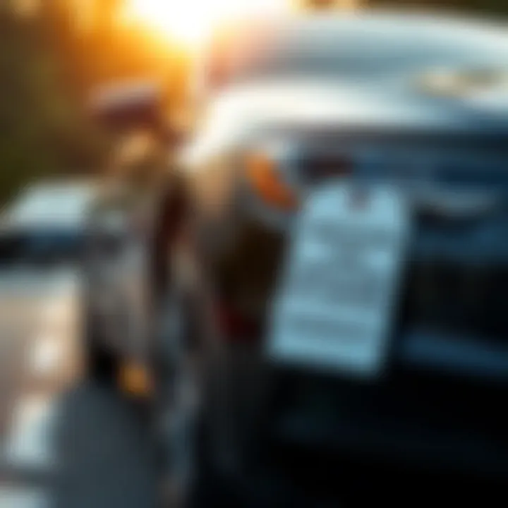 Certified Pre-Owned Vehicle A certified pre-owned car with a warranty tag