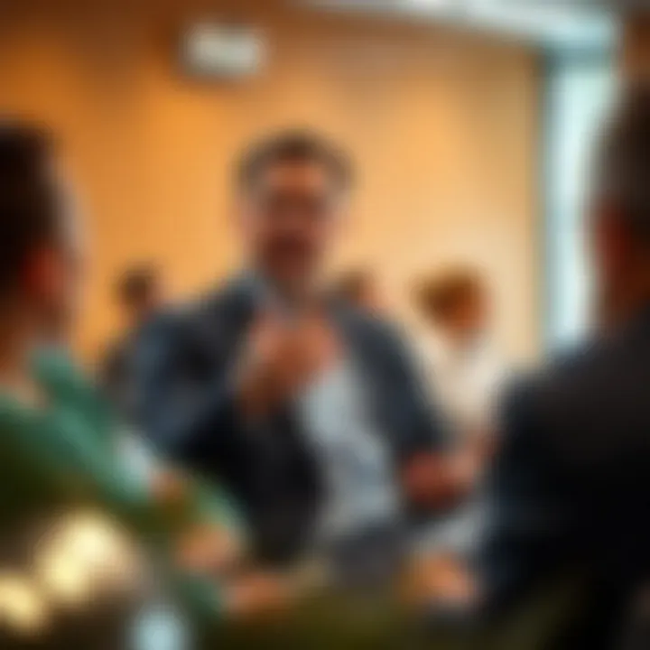 Expert Insights on No-Interest Car Purchases An expert giving insights on no-interest car purchasing during a seminar.