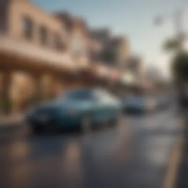 A visual representation of peer-to-peer car rental concepts