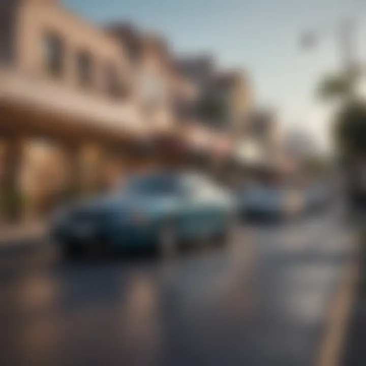 A visual representation of peer-to-peer car rental concepts