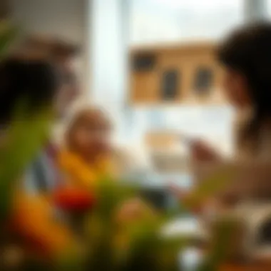 Consulting a Health Insurance Advisor A family discussing health insurance options with a professional advisor